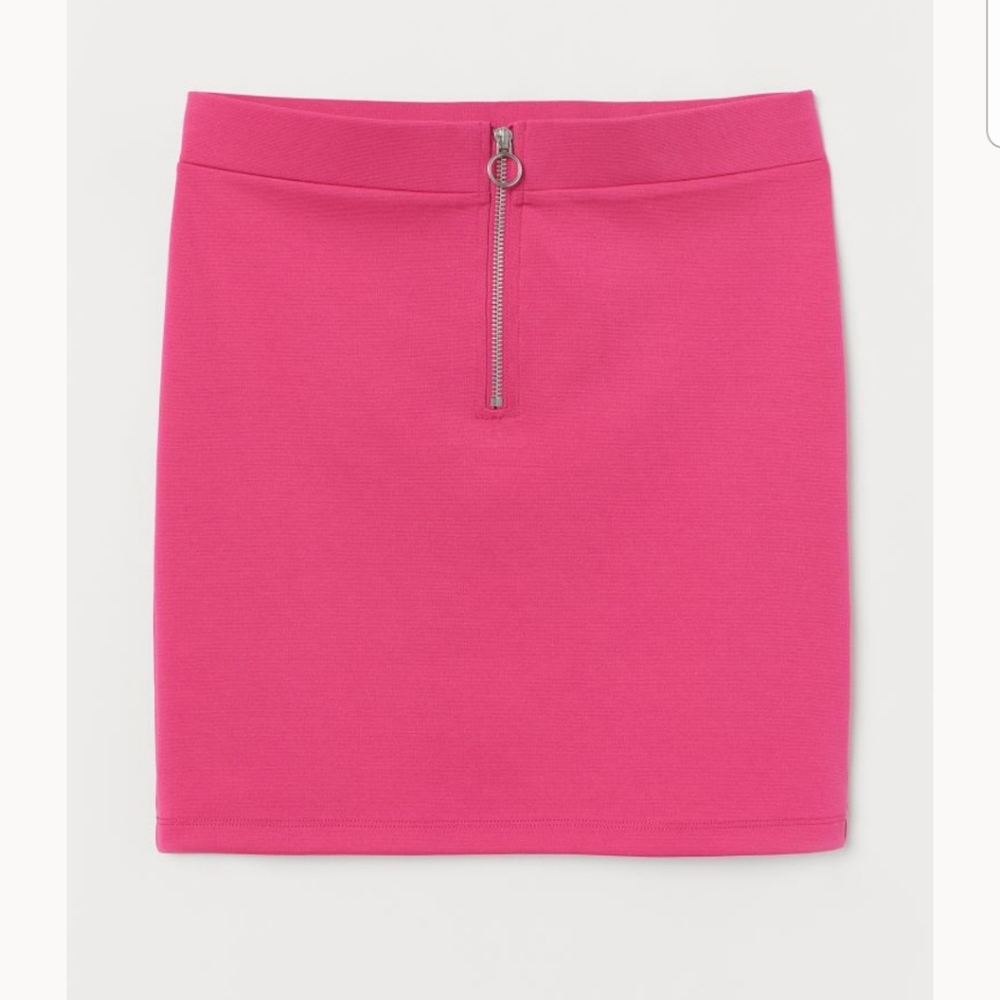 H & M pink fitted skirt -size M
